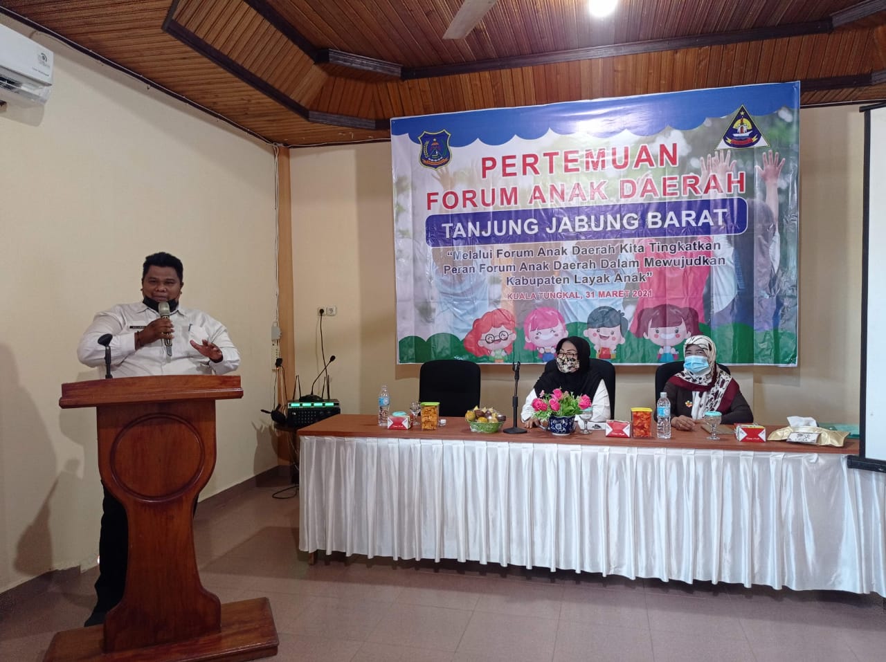 DP3AP2KB Tanjabbarat Gelar Pertemuan Forum Anak Tingkat Kabupaten